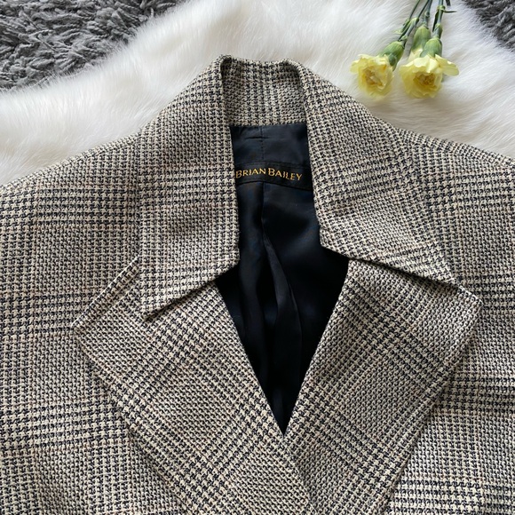 Brian Bailey Plaid Wool Blazer - Picture 3 of 10